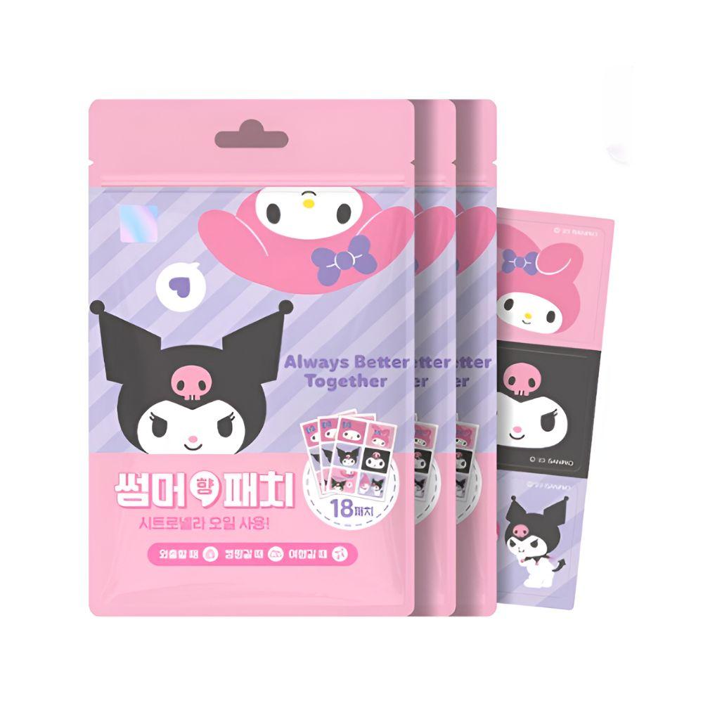

Sanrio Моя Мелоди Куроми Летний Ароматический Пластырь 18 шт Охлаждающий Ароматический Пластырь 34x30 мм
