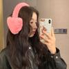 Windproof Love Heart Plush Earmuffs Solid Color Women Ear Cover Cute Winter Earflap  Girl