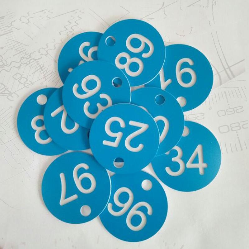 10/20/50/100Pcs Numbered Sign Labels Beehive Tags Garden Box Mark With Hole Plant Markers Bee Hive Mating Box Mark Garden Tools