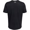 Under Armour Comfortable Soft Slit Design Sports Short Sleeve T-Shirt Men Tops Black 1382804-001