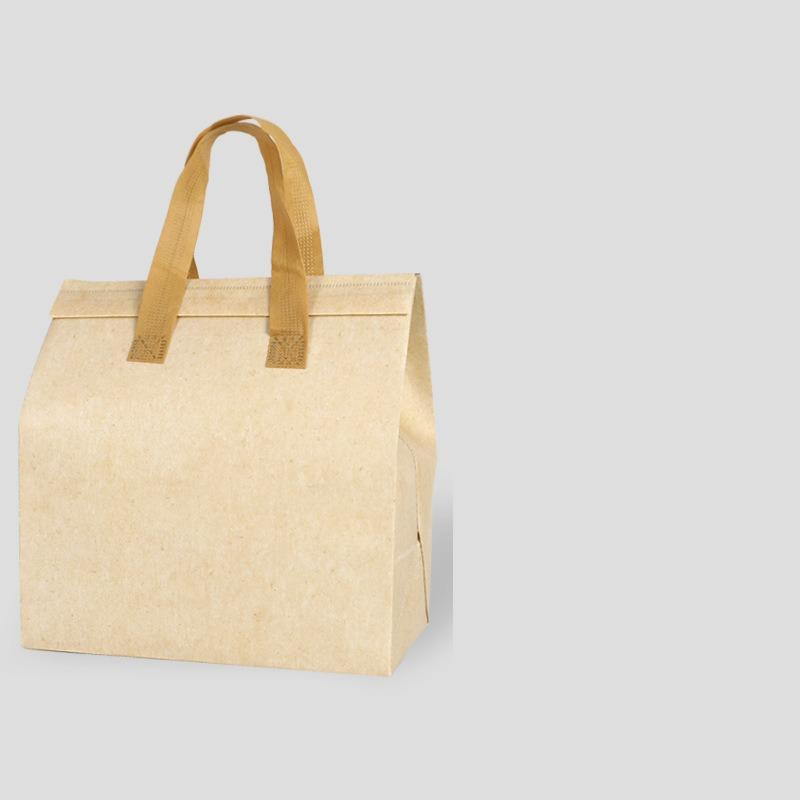 50 Stück Lebensmittel-Lieferung Isolierbeutel Tragbar Versiegelbar Aluminiumfolie Tragetasche Vlies 3-lagig Verdickt Thermoisolierung Kalt Takeaway Verpackungsbeutel