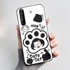 Für Sony Xperia 1 III 1 II Hülle Xperia 1III 1II Niedliche Katze Cartoon Weiches TPU Silikon Schwarze Abdeckung Ultradünne Stoßfeste Schale Fundas