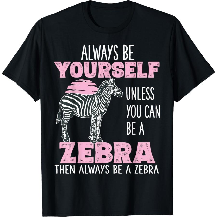 

Cute Funny Zebra Shirt Gifts for Girls Women Kids T-Shirt XXXXXL чорний