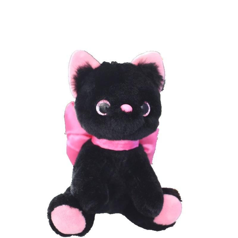 Cute Cute Bow Cat Doll Small Pendant Couple Doll Bag Hanging Decoration Keychain Plush Toy