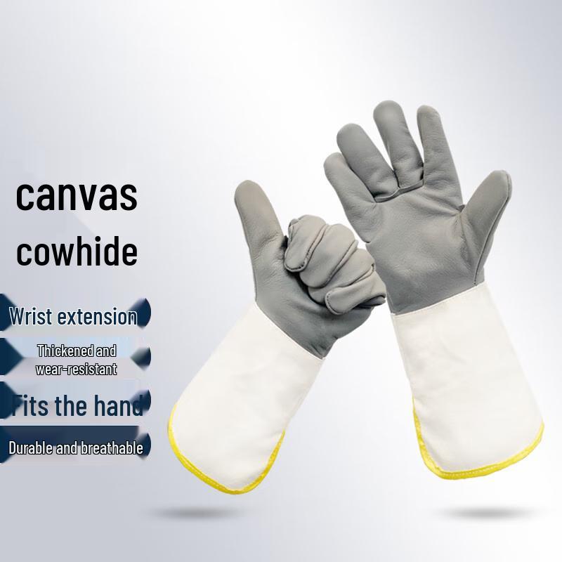 Men s Extended Cowhide Welding Gloves