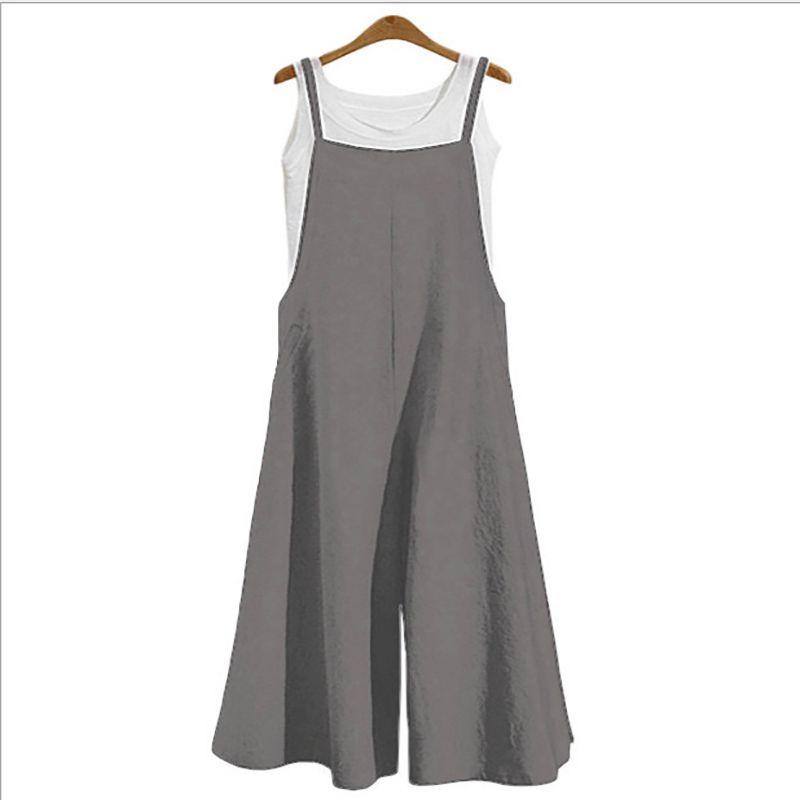 Tuta Elegante da Donna a Gamba Larga Regolabile con Design a Spalline per uno Stile Estivo Senza Sforzo