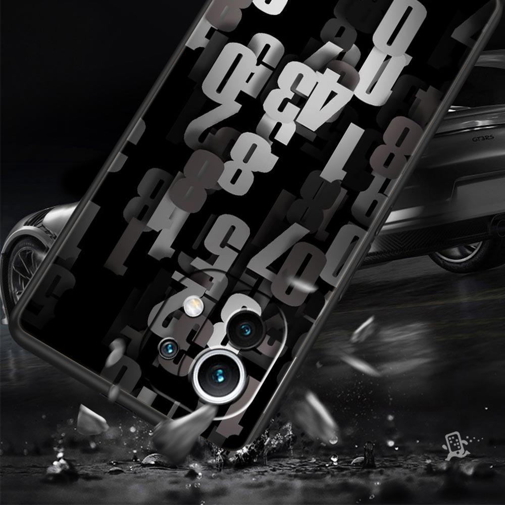 Number Pattern Phone Case Cover for Xiaomi Mi 17 Pro Max 15 14 13 12 11 Ultra 15T 14T 13T 12T 11T Pro Lite Soft TPU Shell Capas