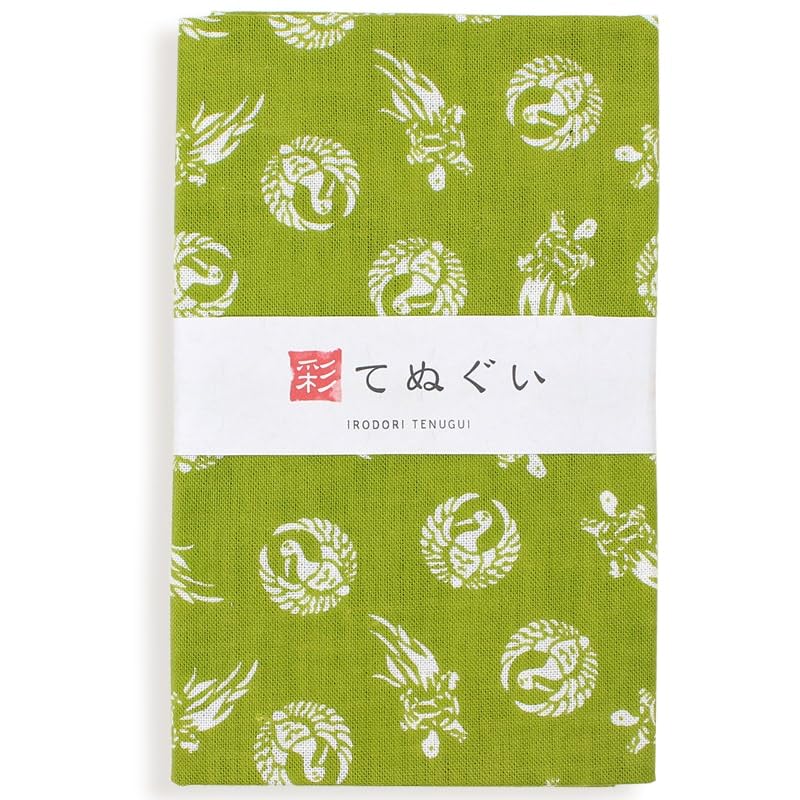 Irodori Komon Tenugui Hand Auspicious Set of 33 X 88cm (Tenugui Towels), Pattern, Fray-Resistant, 5, (TE-X5-06012M-IR)
