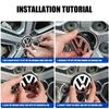hijk1 4Pcs 56/65/66mm Car Wheel Center Hub Caps Badge Original Hubcaps For Volkswagen VW R GTI Golf 5 7 Caddy Passat b6 Tiguan Polo