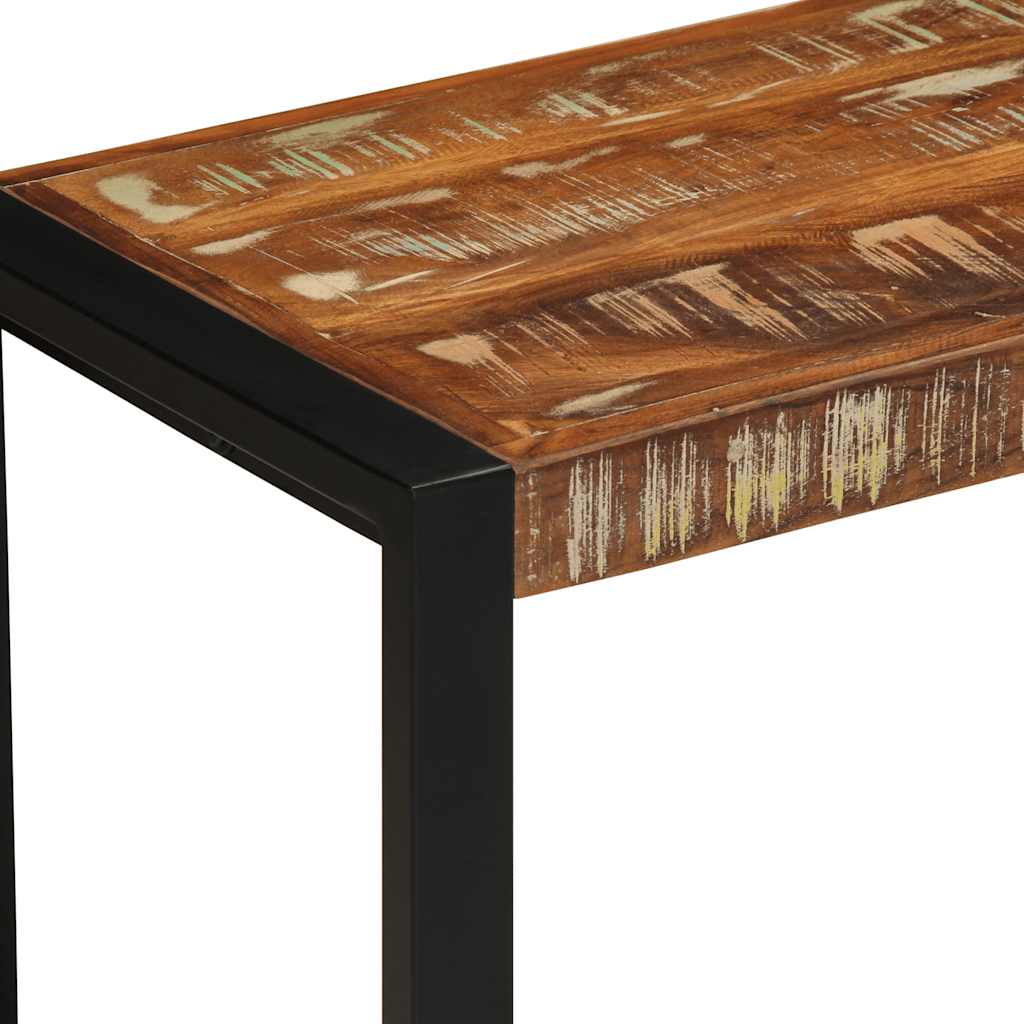 Bench Multicolored 60x35x45 Cm Solid Wood Reclaimed Wood
