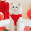 Kitten Chinese New Year Two-legged Fleece Jacket To Keep Warm In Autumn and Winter, Festive Teddy, Bigbear, Smalldog, NewYear's Greetingpet Catclothes
