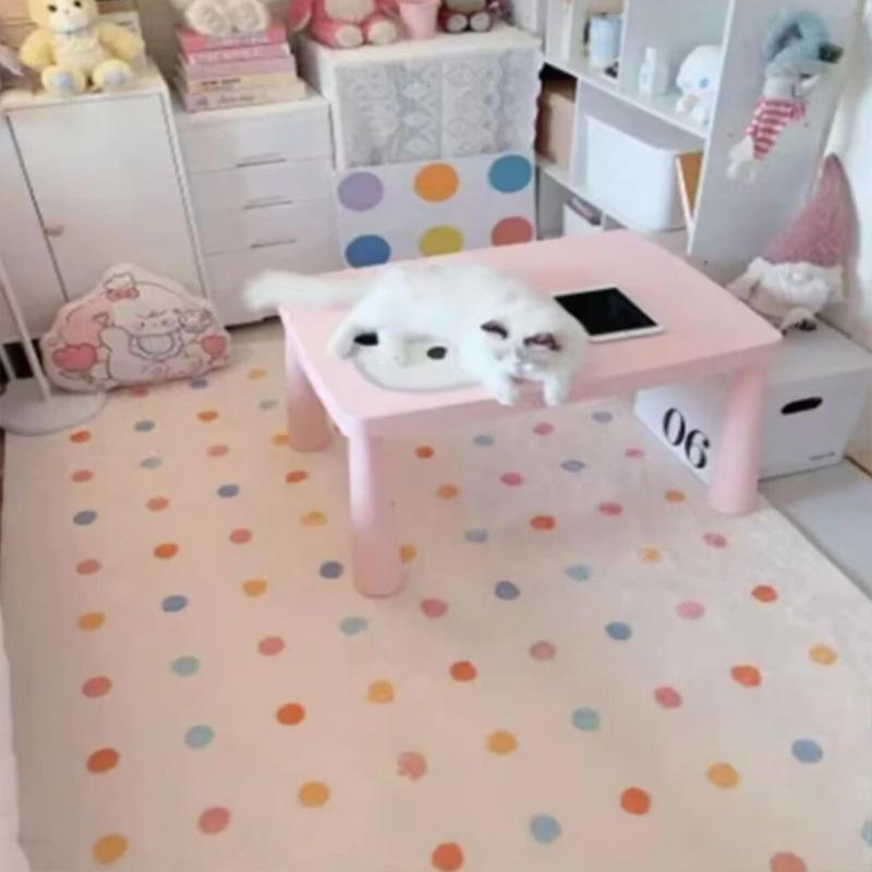 Pink Girly Style Thickened Cashmere-Like Blanket for Bedside, Sofa, Living Room, or Bay Window