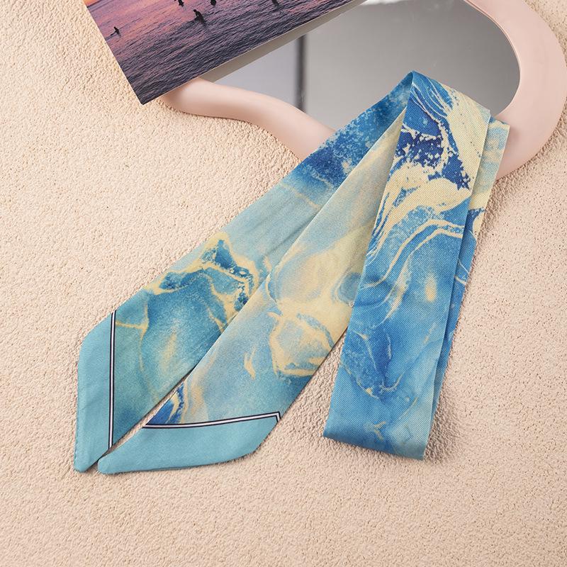 Korean Style Multifunctional Scarf: Long Ribbon Belt, Decorative Tie, Bag Accessory, Streamer, Customizable Headband for Women.