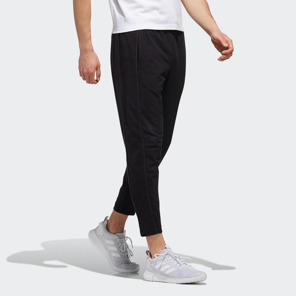 Adidas Neo Logo Casual Slim Pants Men Bottoms Black EJ7078
