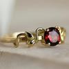 Trendy 2025 Red Zirconia Women's Ring with Diamond Inlay