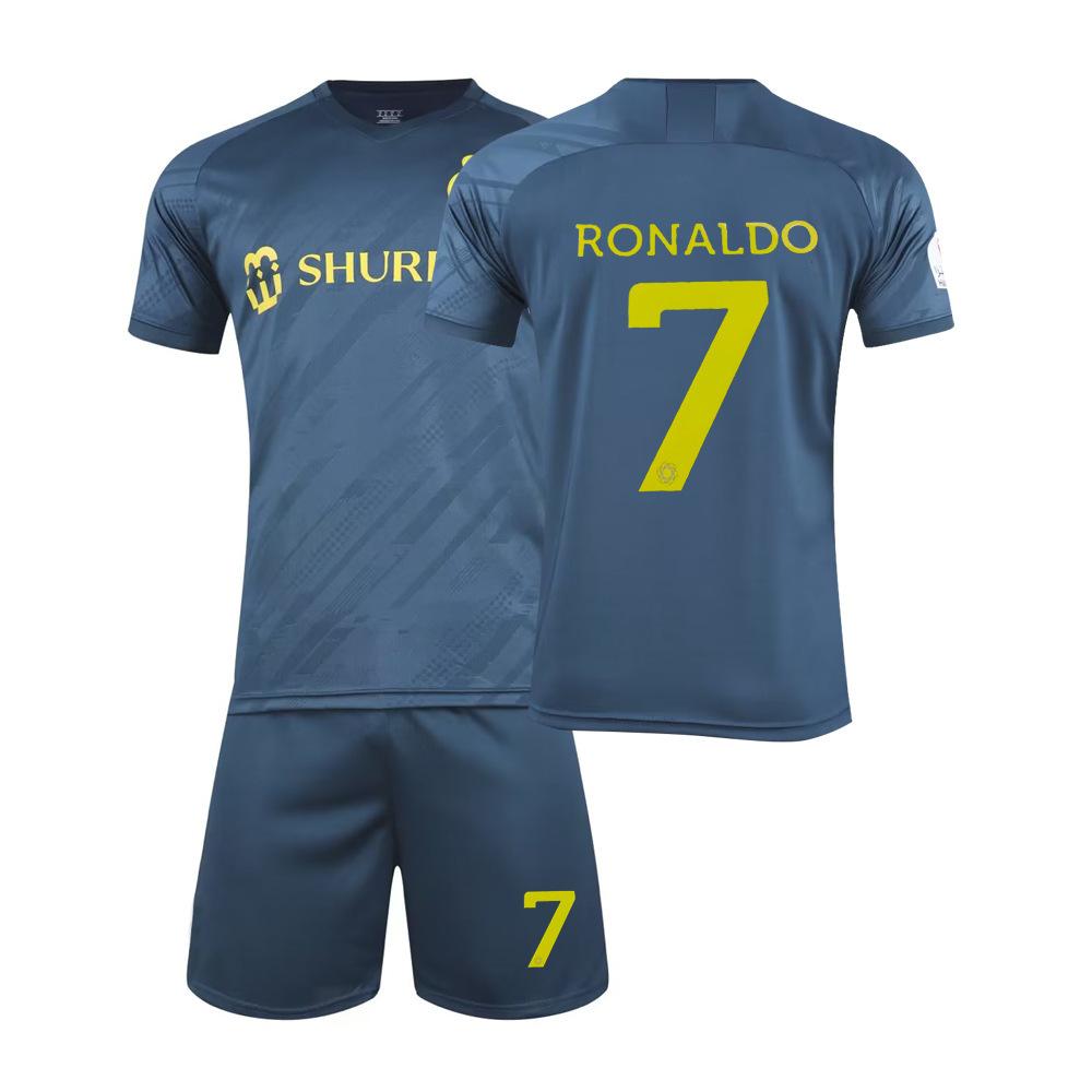 2425 Riyadh Crescent No. 10 Neymar Riyadh Victory No. 7 Ronaldo Children's Adult Cross-border Football Suit