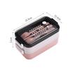 Bento Boxes Double Layer Stainless Steel Lunch Box With Soup Bowl Leak-Proof Bento Box Dinnerware Set