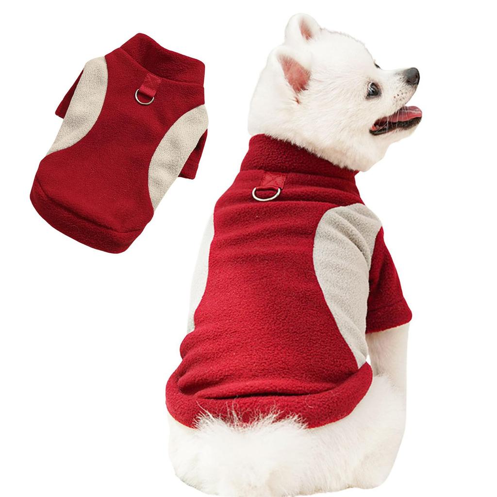 Winter Dog Pullover Sweater Puppy Pajamas,Warm Pet Sweatshirt Clothes With D-Ring For Small Medium Large Dogs