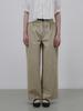 PLATDUJOUR Wide Two Tuck Pants (Beige)