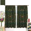 Bohemia Plant Flowers Pattern Blackout Window Curtains   William Morris Art Print Vintage Decor Curtains   for Living Room Bedroom