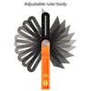 Quadratisches Messwerkzeug Schiebendes T-Winkelmesser Wasserwaage Lineal mit Libelle Winkelmesser