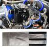 Universal Starter Heat Shield Non-Conductive Self Attaching Aluminum Fiberglass Heat Shielding Wrap Cover Starter Accessories
