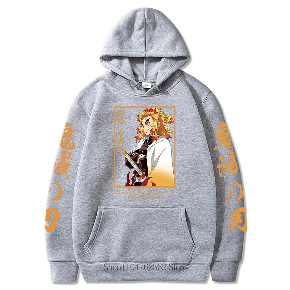 New Japanese Anime Demon Slayer Hoodie Women Harajuku Sweatshirts Autumn Winter Long Sleeve Fashion Streetwear Fleece Pullover