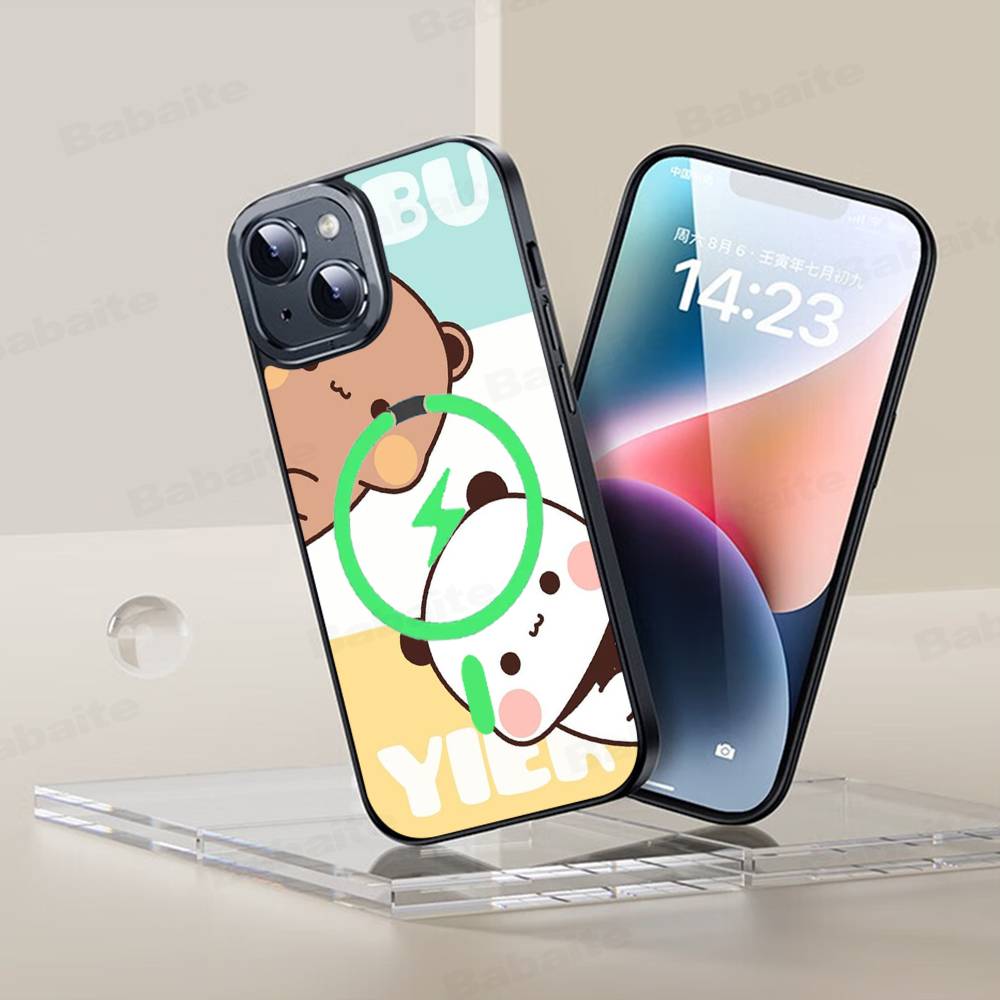 Cute BUBU DUDU Phone Case Magnetic Case For iPhone 17 16 15 14 13 12 11 For Magsafe Wireless Charge Cover