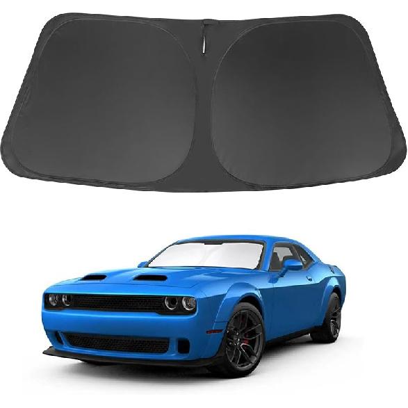 TINGLU Sun Shade For Tesla Model X Tesla X 2016-2024 2025 Accessories Windshield Sun Shade Window Shade UV Rays Protection Sun Visor Cover With