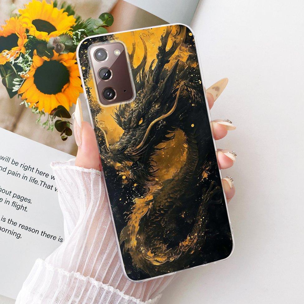 Clear For Samsung Galaxy Note20 5G Case Fashion Fashion Funny Cute Painted Cover For Samsung Note20 5G SM-N981B SM-N981W Casing