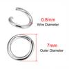 100-300 Pezzi 3-12mm Acciaio Inossidabile Anelli Aperti Divisi Anello O Connettore per Collana Bracciale Gioielli Componenti per Creazione All'ingrosso