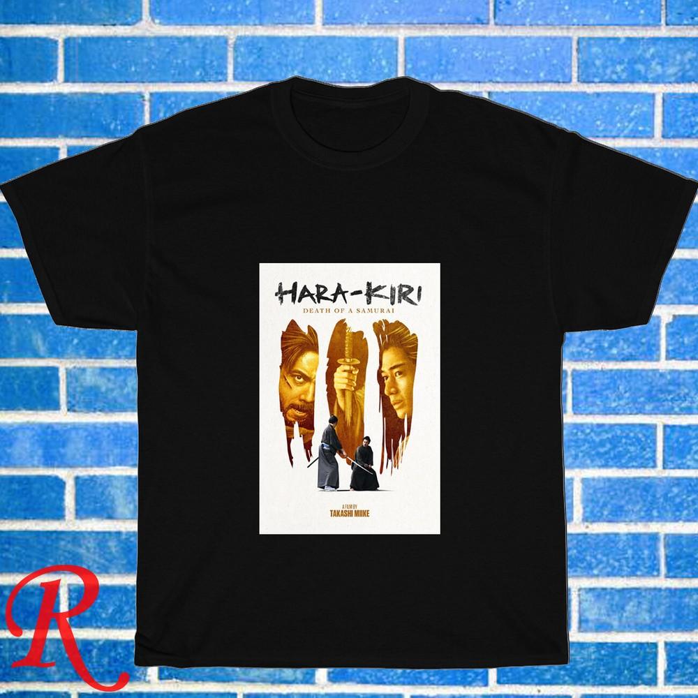 

New! Harakiri Samurai Movie Logo Black Grey Navy White Size S-5XL Unisex T-Shirt 3XL