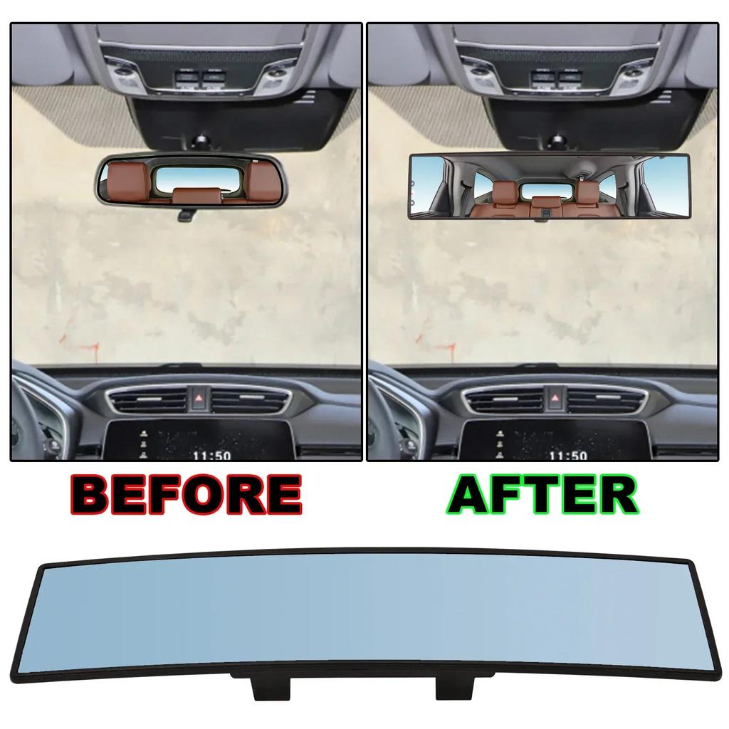 Car Baby Mirrors Interior Rear View Mirror Wide Angle Convex Rearview Mirror Anti Glare Large Vision Panoramic Auxiliary Monitor