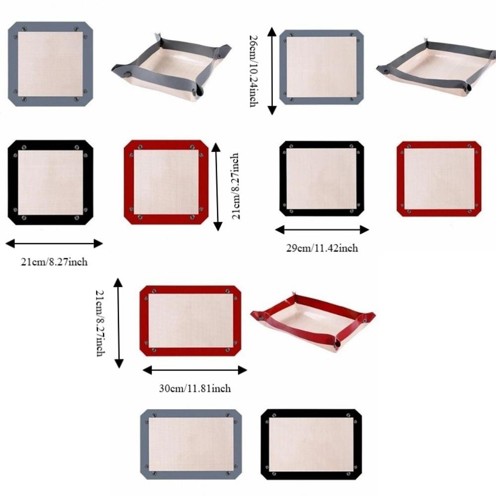 Heat Resistant Silicone Baking Mat Leak-proof Snap Lock Non-Stick Baking Tray Reusable Thickened Breadboard Liner Home Baking