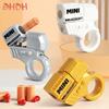 New Decompression Toy Gun Throwing Shell Bullet Gun Fingertip Gyroscope Can Fire Soft Bullet Plastic Finger Gun Decorative Chain