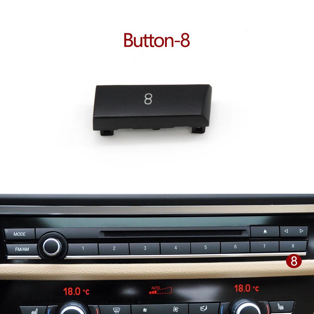 Dashboard Multimedia Radio CD Player Digit Button Switch Cover For BMW 5 5GT 6 7 Series F07 F06 F12 F13 F10 F11 F18 F01 F02 F04