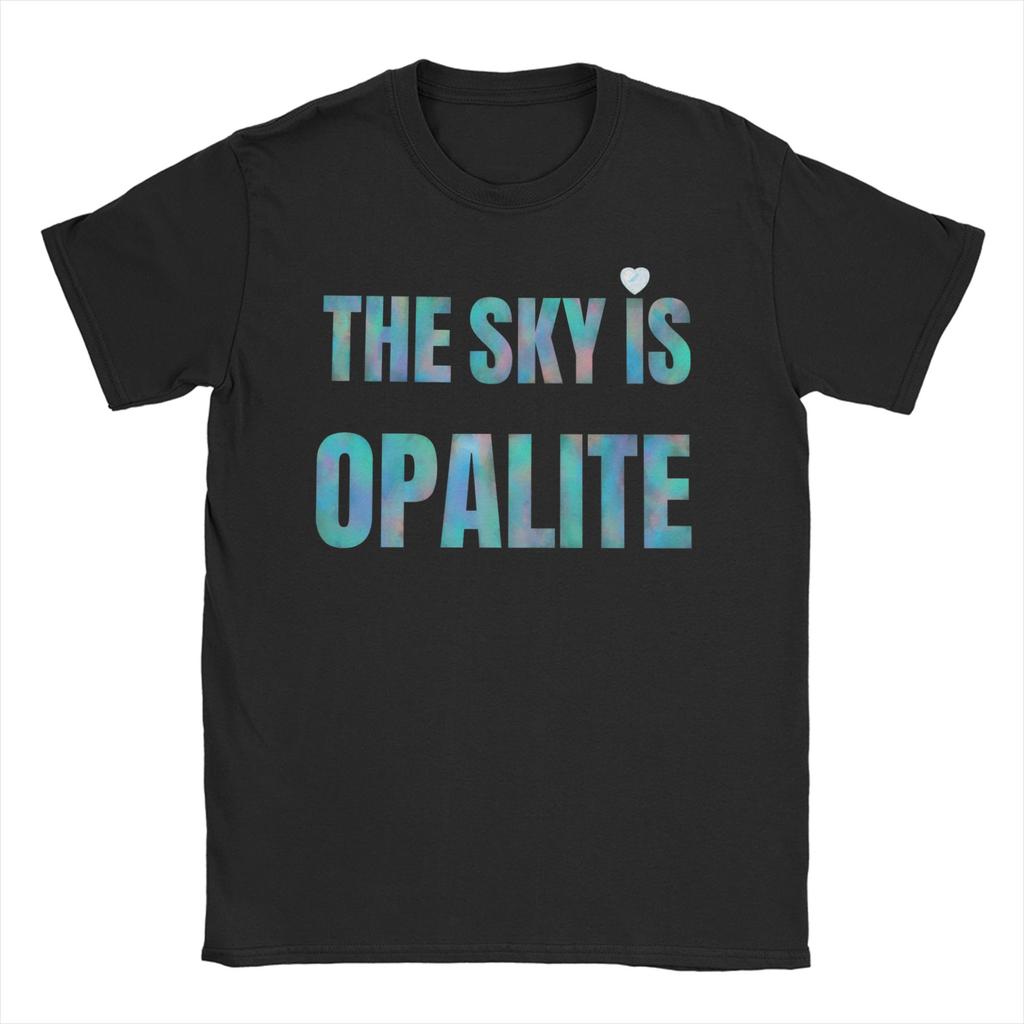 Genial Der Himmel ist Opalit Showgirlvv T-Shirts Unisex DAMEN Rundhals 100% Baumwolle T-Shirts Kurzarm T-Shirt Party Oberteile