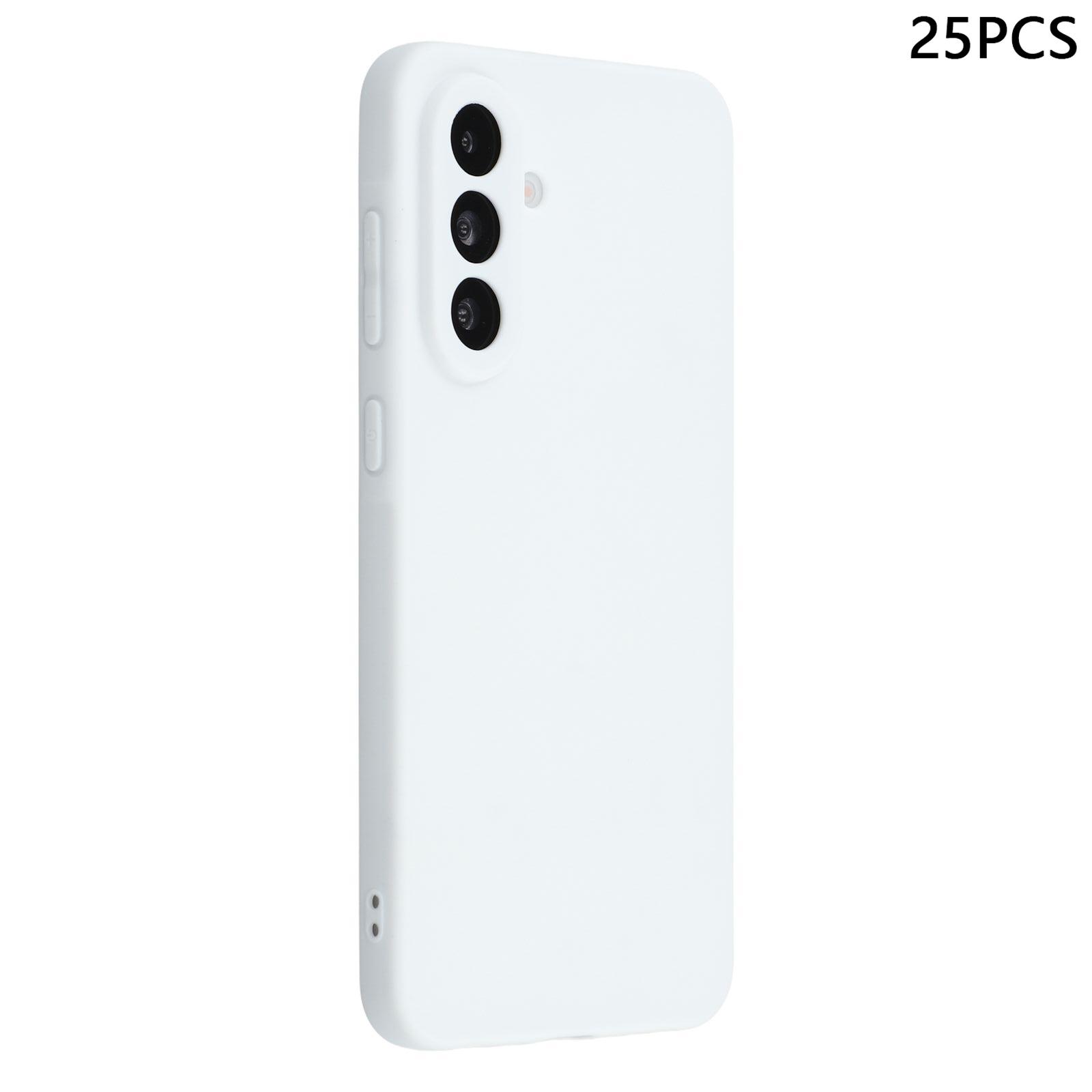 

Bulk Purchasing 25Pcs For Samsung Galaxy A55 5G Case 1.2mm TPU Matte Phone Cover White