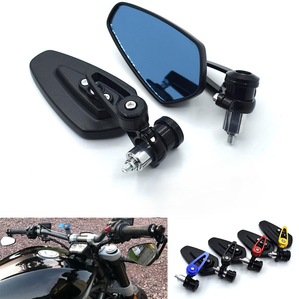 SDTW 7/8" 22mm Motorcycle Rearview Side Mirrors Universal Scooter Bar End Handlebar Mirror Accessories For Harley Yamaha Honda
