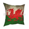 Old And Worn Distressed Vintage Flag Of Wales Pillow Case Printed Home Soft Throw Pillow Vintage Welsh Flag Old Welsh