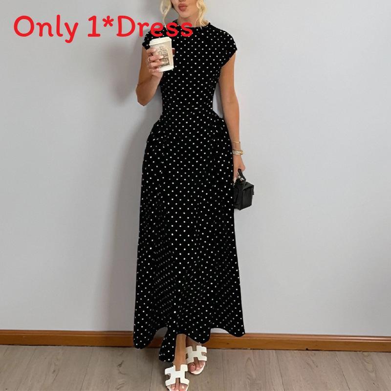 Elegant Summer Dress For Women With High Waist Pure Polyester Fabric For Casual Wear