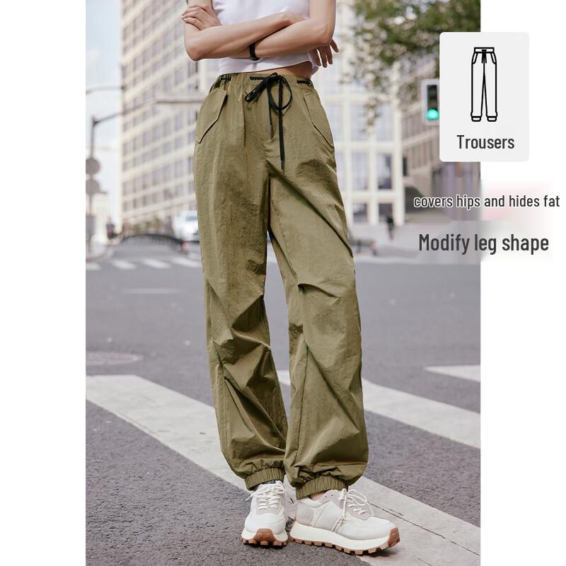 Navigare Women's Loose Fit Cargo Jogger Pants