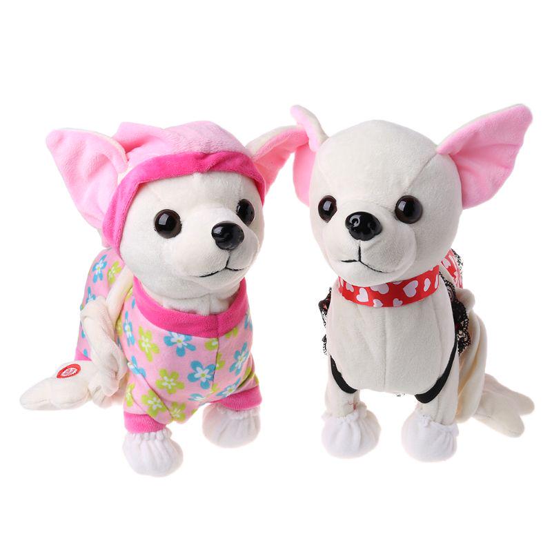 Electronic Pet Robot Dog Zipper Walking Singing Interactive Toy With Bag Kids Birthday Gifts