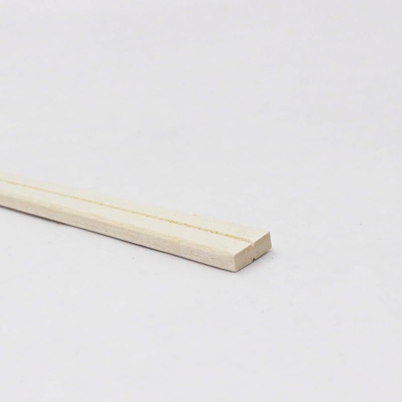 Yamato Bussan Love Green! Commercial-use disposable chopsticks, Genroku style, unbleached, grooved for easy splitting, made from plantation wood,