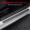 Accessories Carbon Fiber Car Door Plate Sill Scuff Cover Anti Scratch Sticker