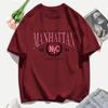 Summer Manhattan 1893 Creative 3D Print Women T Shirts Unisex Casual Y2K Tops Cotton Trendy T-Shirt Hip Hop Comfortable Woman Clothes