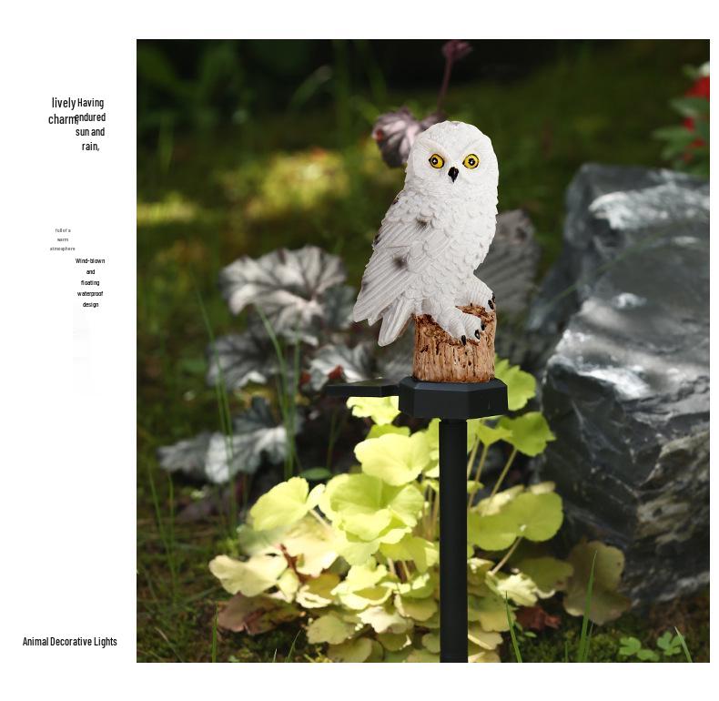 LED Solar Owl Garden Light - Outdoor Decorative Lawn and Landscape Ornament