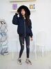 High version big goose scissors down jacket Canadian men's and women's short jacket Q silver fox jacket