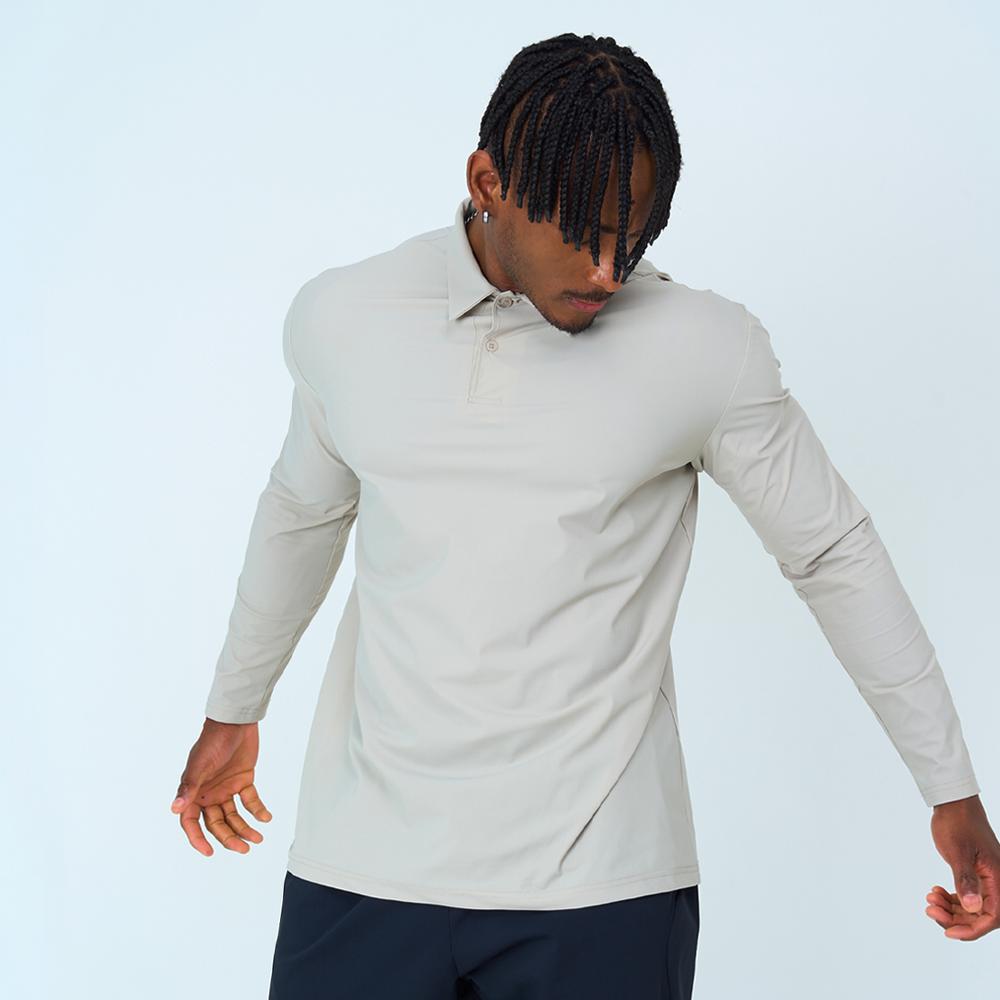 Turtle Neck Functional Long Sleeve Training T-Shirt, 2 Colors, Men