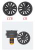 Qun Xi 64MM 12-Blade RC Ducted Fan Reverse Propeller with Brushless Motor for Fixed-Wing Models